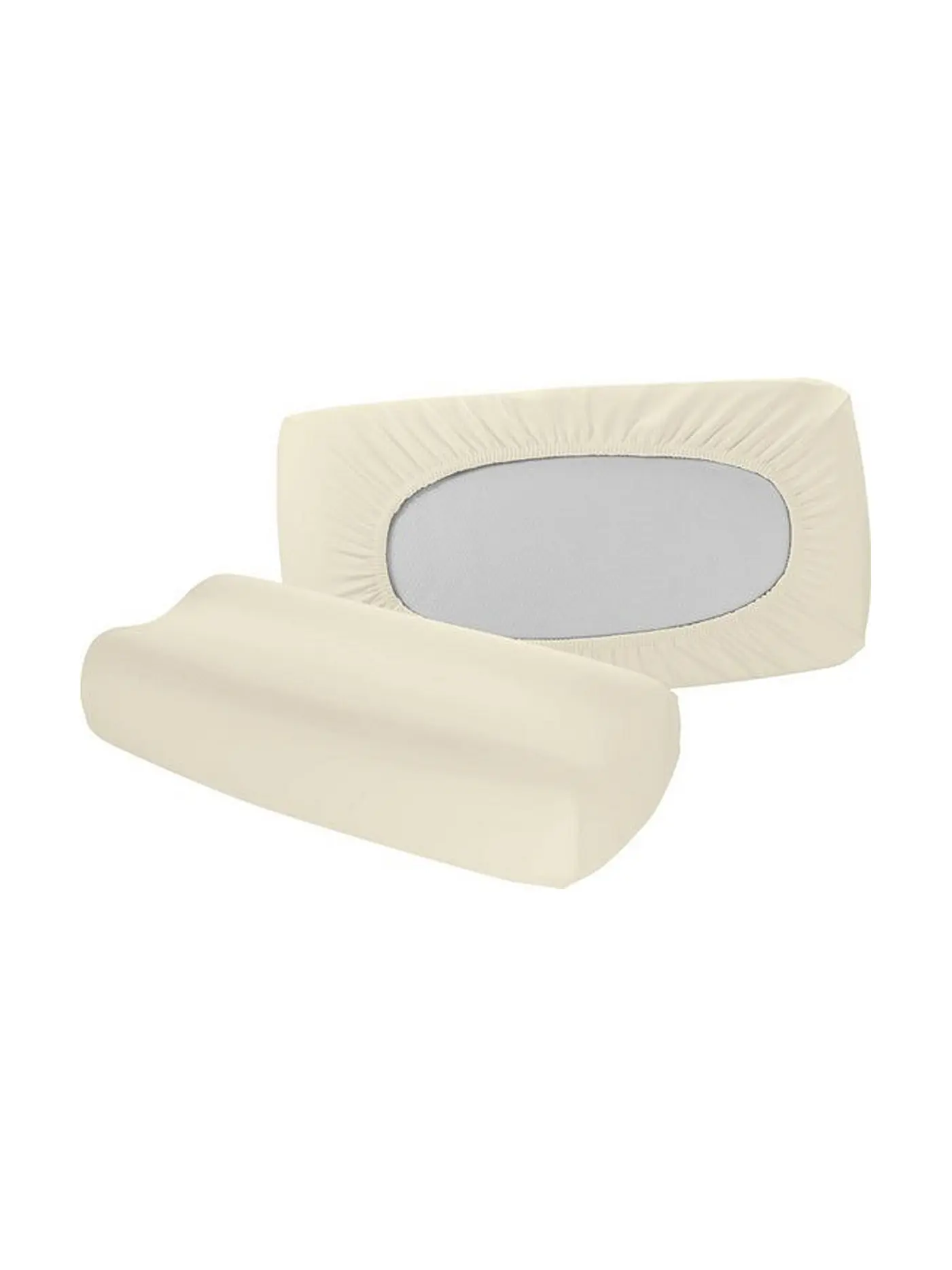 FLEURESSE | Jersey-Kissenbezug "Vital Comfort" 40x60cm (Apfelgrün) | beige